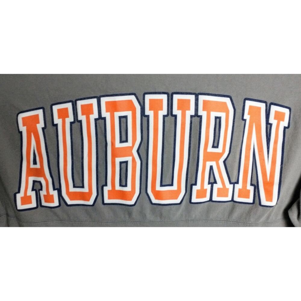 Pressbox Auburn Tigers Long Sleeve T-Shirt. Women's Large. Gray